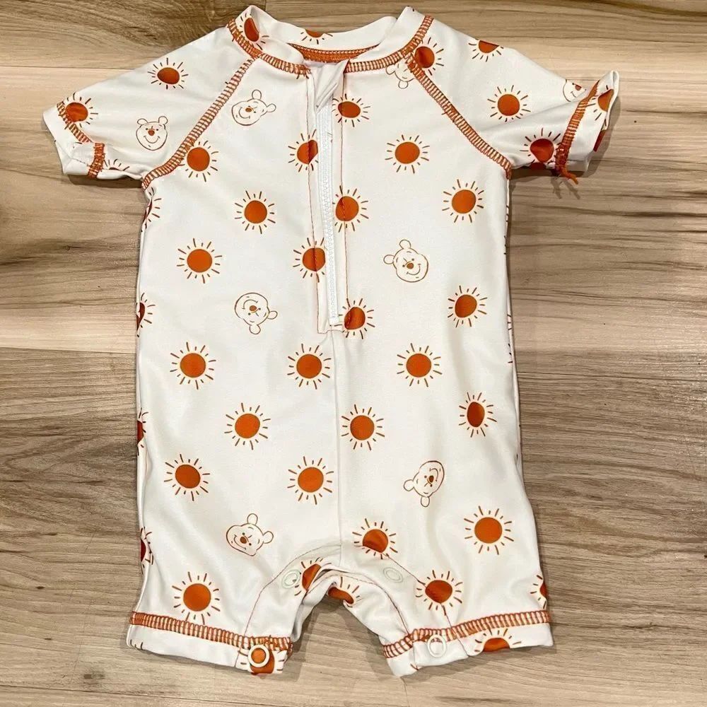 Disney Baby Pooh Swim Rash Guard Baby 3-6 Months Unisex